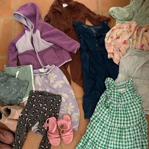 Lot of 3T girls clothes and shoes! Cat & Jack, Native, rompers, shorts, pants